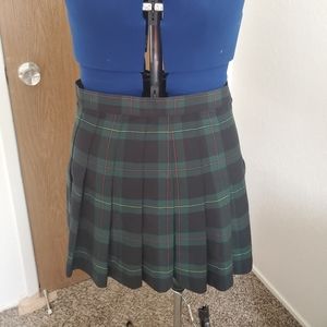 American Apparel Plaid Pleated Tennis Skirt M